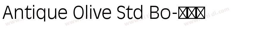 Antique Olive Std Bo字体转换